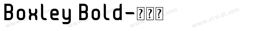 Boxley Bold字体转换